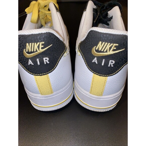 Nike Air Force Low Yellow Black White Mens Size 11.5 - Picture 4 of 8